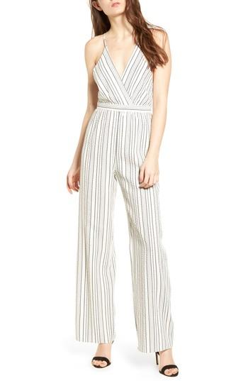 Women's 4si3nna Stripe Jumpsuit - Ivory