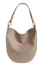 Sole Society Mila Faux Leather Hobo - Grey