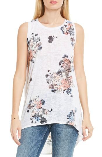 Women's Two By Vince Camuto Bouquet Whimsy High/low Burnout Tank