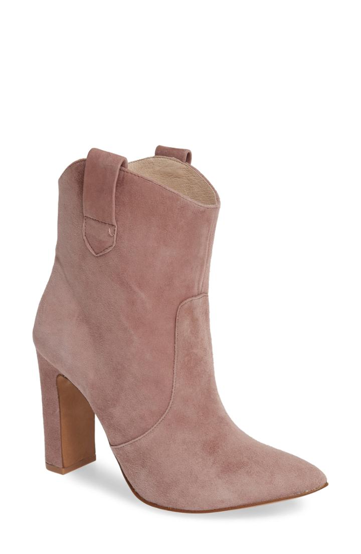 Women's Kristin Cavallari Karly Suede Bootie .5 M - Purple