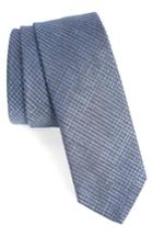 Men's Boss Check Silk Skinny Tie