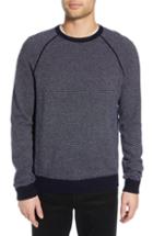 Men's Vince Birdseye Raglan Wool & Cashmere Sweater - Blue