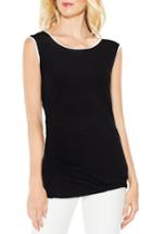 Women's Vince Camuto Side Ruched Top, Size - Black