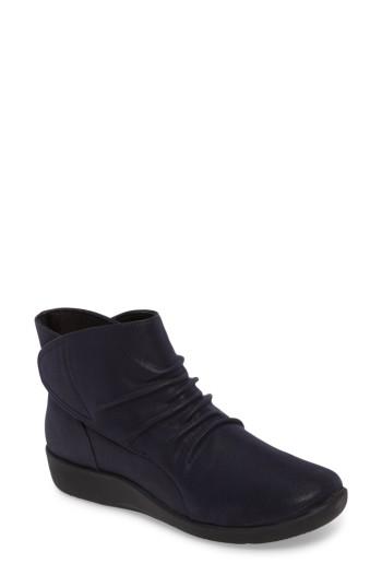 Women's Clarks Sillian Sway Boot M - Blue