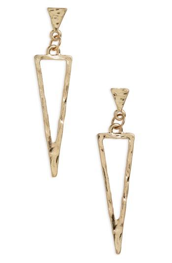 Women's Canvas Spear Drop Earrings