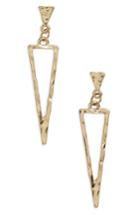 Women's Canvas Spear Drop Earrings