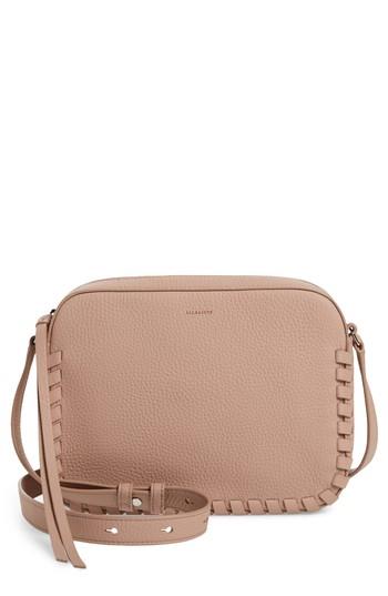 Allsaints Kepi Mini Leather Crossbody Bag - Pink