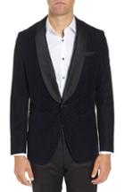 Men's Boss Hockley Slim Fit Herringbone Wool Blend Dinner Jacket S - Blue