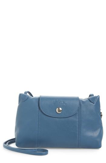 Longchamp Le Pliage - Cuir Crossbody Bag - Beige