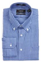 Men's Nordstrom Men's Shop Traditional Fit Non-iron Gingham Dress Shirt .5 33 - Blue