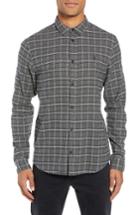 Men's Allsaints Amos Slim Fit Flannel Shirt - Grey