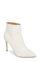 Women's Franceso Russo Pointy Toe Bootie Us / 36eu - White