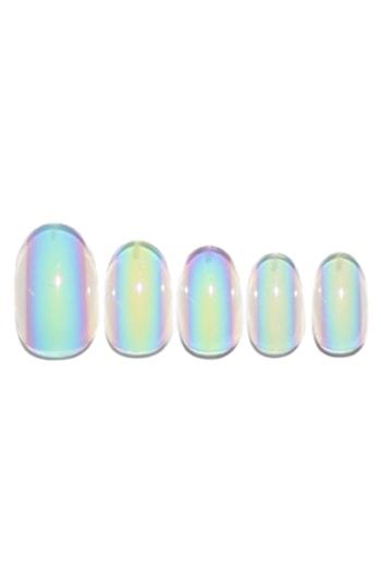 Static Nails Holographic Spill Holograph Pop-on Reusable Manicure Set - Holographic Spill