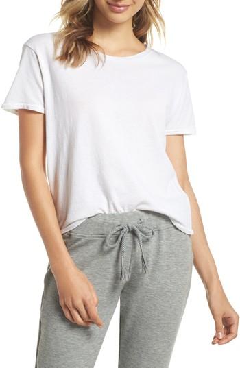 Women's Ragdoll Crop Lounge Tee - White