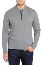 Men's Robert Barakett Carney Quarter Zip Sweatshirt - Grey