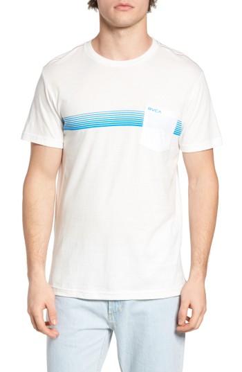 Men's Rvca Stripe Graphic T-shirt, Size - White