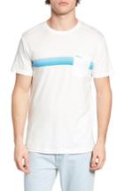Men's Rvca Stripe Graphic T-shirt, Size - White