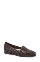 Women's Trotters Liz Woven Loafer Flat N - Brown