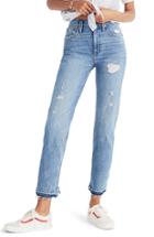 Women's Madewell Classic Distressed Straight Leg Jeans