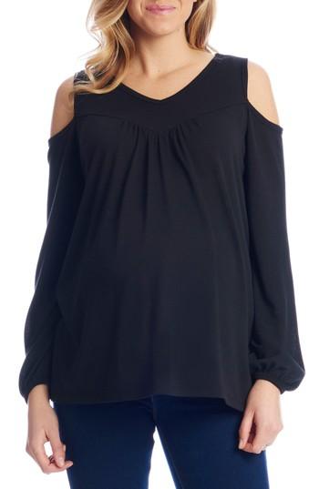 Women's Everly Grey Nora Cold Shoulder Maternity Top
