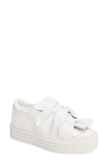 Women's Kenneth Cole Aaron Twisted Knot Flatform Sneaker M - White