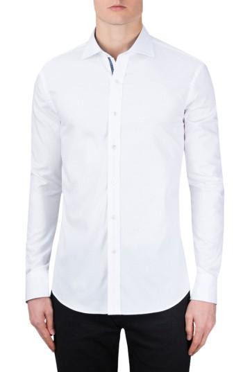 Men's Bugatchi Classic Fit Geo Pattern Sport Shirt
