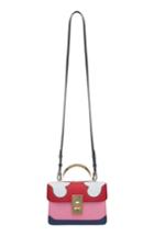The Volon Data Alice Leather Top Handle Bag - Red