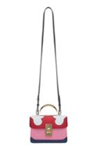 The Volon Data Alice Leather Top Handle Bag - Red