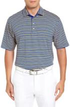 Men's Bobby Jones Liquid Cotton Feed Stripe Polo - Blue