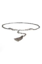 Women's St. John Collection Hamm Swarovski Crystal Chain Tassel Belt