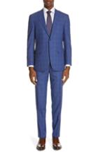 Men's Canali Siena Classic Fit Deco Plaid Super 130s Wool Suit