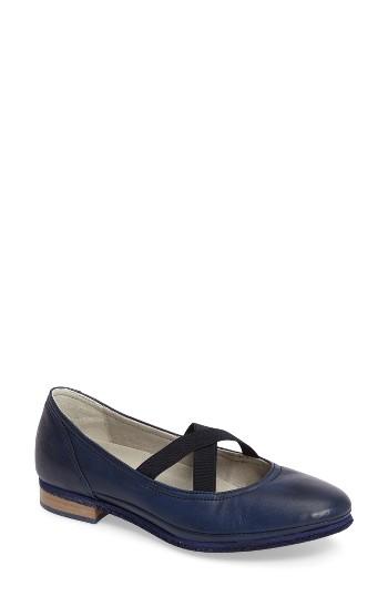 Women's Cloud Ballet Strappy Flat .5-6us / 36eu - Blue/green