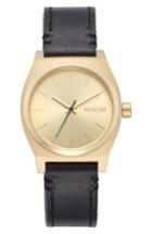 Women's Nixon Medium Time Teller Leather Strap Watch, 31mm
