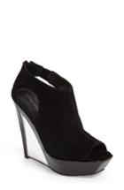 Women's Jeffrey Campbell Dunya Cutout Platform Wedge Sandal .5 M - Black