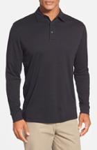 Men's Cutter & Buck 'belfair' Pima Cotton Polo - Black (online Only)