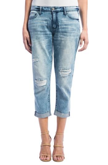 Women's Liverpool Jeans Company Cameron Crop Boyfriend Jeans - Blue
