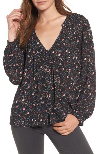 Women's Ag Sia Peasant Top - Black