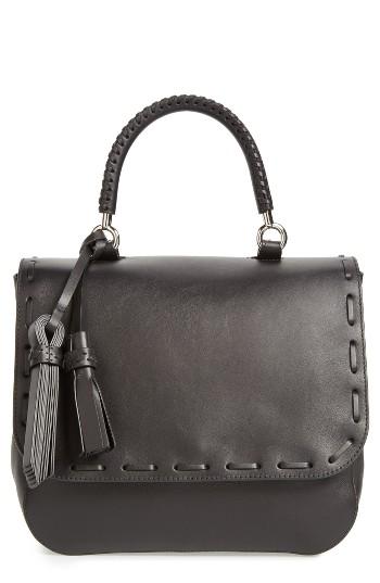 Max Mara Bobag Leather Satchel - Black