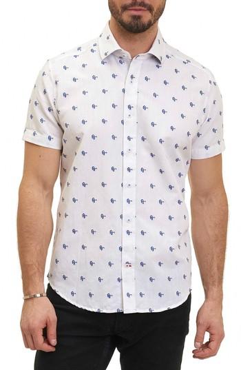 Men's Robert Graham Tareck Tailored Fit Short Sleeve Sport Shirt