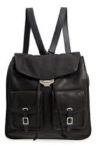 Rag & Bone Field Lambskin Leather Backpack - Black