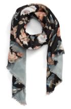 Women's Bp. Reversible Floral Scarf, Size - Grey