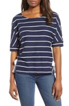 Women's Everleigh Side Tie Stripe Tee - Blue