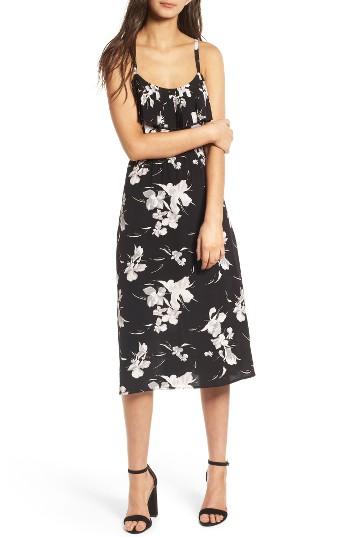 Women's Leith Pleated Trim Midi Dress - Black