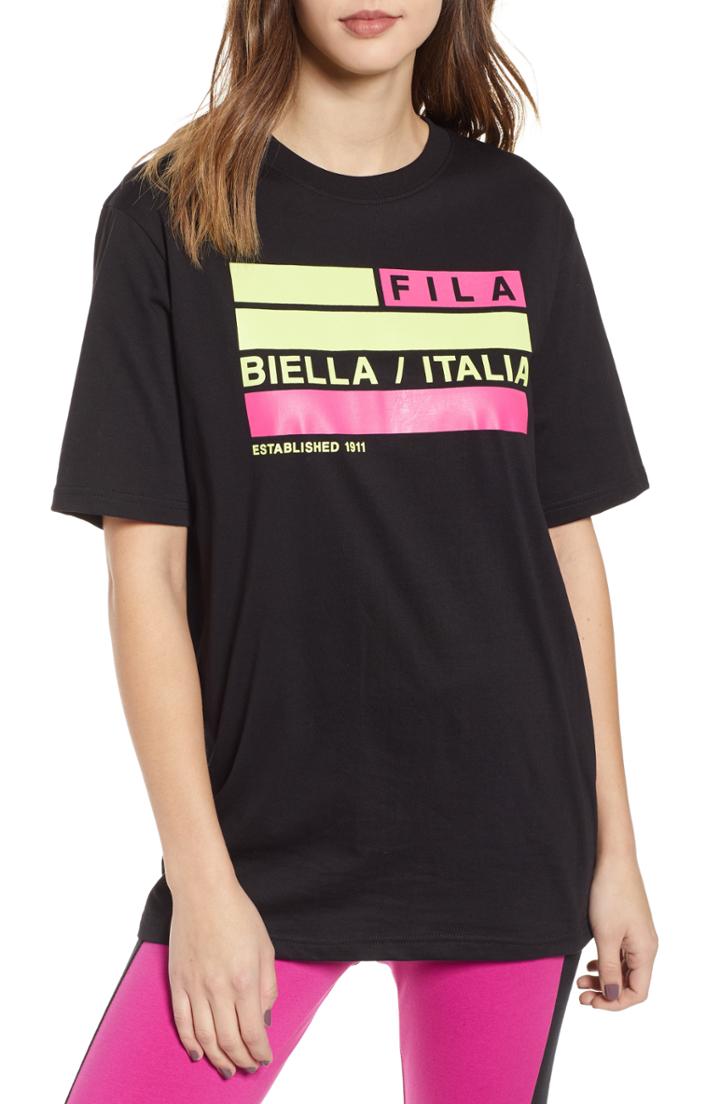 Women's Fila Margarita Graphic Tee - Black