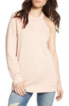Women's Treasure & Bond One-sleeve Sweatshirt, Size - Pink