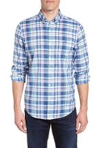 Men's Vineyard Vines Primrose Plaid Slim Fit Tucker Sport Shirt - Blue