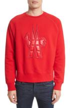 Men's Moncler Grenoble Logo Patch Sweatshirt - Red