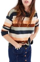 Women's Madewell Elmwood Stripe Pullover Sweater - Blue
