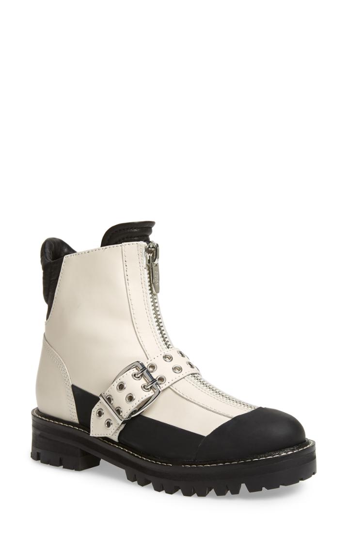 Women's Sigerson Morrison Ipo Moto Boot .5 Eu - White