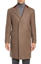 Men's Boglioli Trim Fit Wool Chesterfield Coat Us / 50 Eu R - Beige